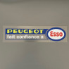 Peugeot trusts Esso sticker
