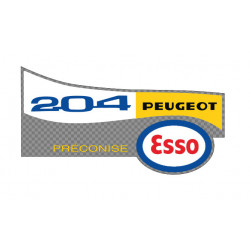 Peugeot 204 recommends Esso...