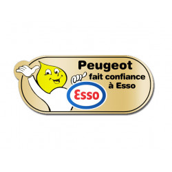 Peugeot trusts Esso sticker