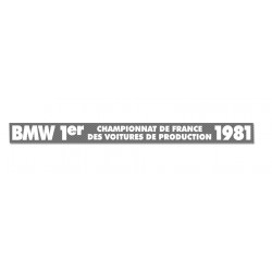 BMW 1st French championship of production cars 1981