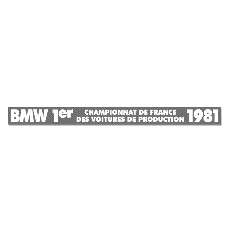 BMW 1st French championship of production cars 1981