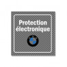 Sticker "electronic protection"