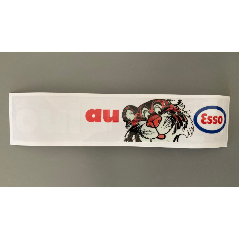 Adhésif Vintage Esso Tigre Et Sport Basket – Autocollant Italie Années 80
