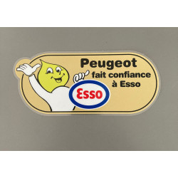 Peugeot trusts Esso sticker