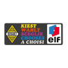 Sticker RENAULT chooses ELF rear window