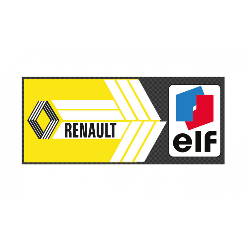 Autocollant RENAULT Elf vitre arrière