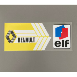 Autocollant RENAULT Elf vitre arrière