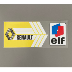 Sticker RENAULT ELF rear window