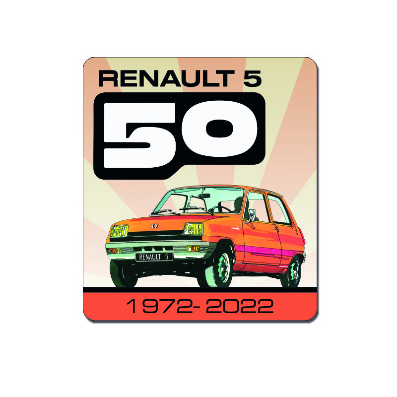 Autocollant 50 ans Renault 5