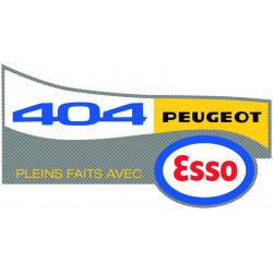 Peugeot 404 recommends Esso...