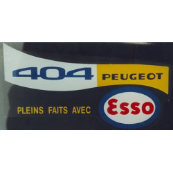 Peugeot 404 recommends Esso sticker