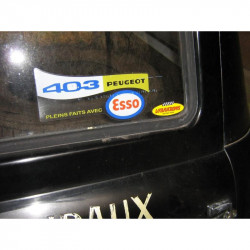 Peugeot 403 recommends Esso sticker