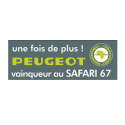 Peugeot SAFARI 67 winner...