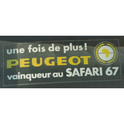 Peugeot SAFARI 67 winner sticker