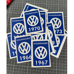 VW year 19XX decal