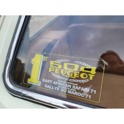 Peugeot 504 1st in the East African SAFARI 71 sticker