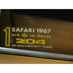 Peugeot 204 premier au SAFARI 67