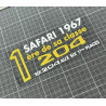 Peugeot 204 first at SAFARI 67 sticker