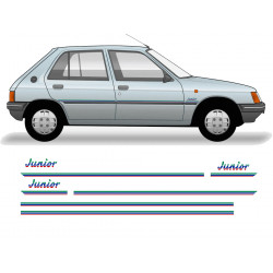 Peugeot 205 junior stickers kit