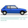 Peugeot 205 Sacred Number edition stickers kit