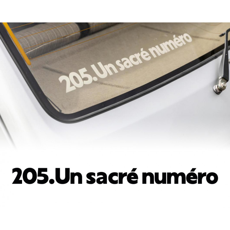 Autocollant 205 Un sacré numéro