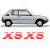 Peugeot 205 XS stickers kit