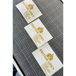 Mini British Open stickers