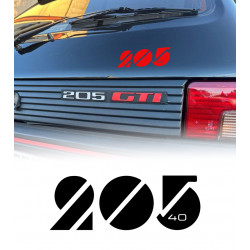 Sticker Peugeot 205 40 ans