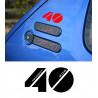 Peugeot 40 years of 205 sticker